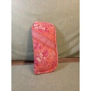 Vera Bradley quilted eyeglasse soft case pink